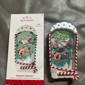 2014 Hallmark Keepsake Light-Up Ornament in Green, Red & White
